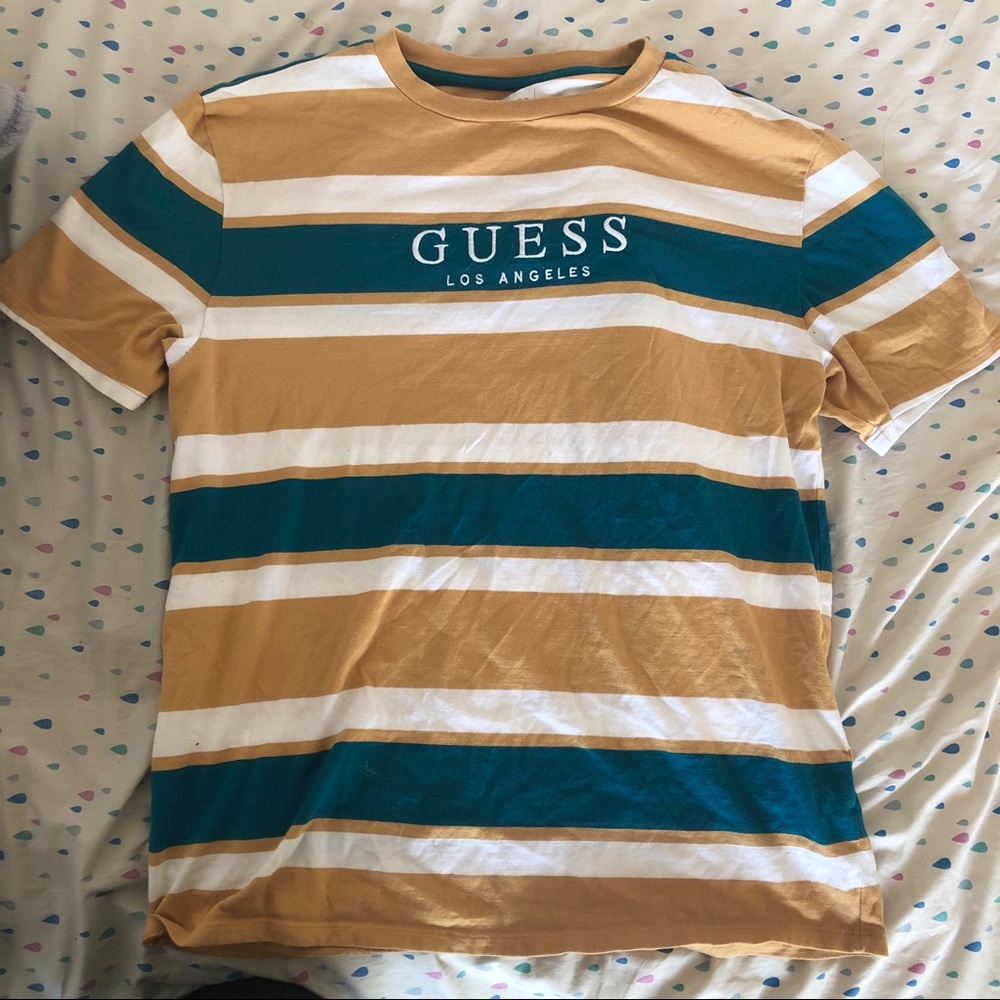 Guess Multi Color Striped Tee